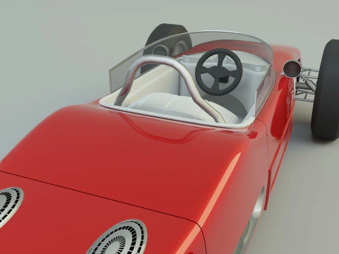 Ferrari 156 dino f1 sports car 3D Model