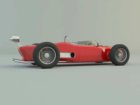Ferrari 156 dino f1 sports car 3D Model