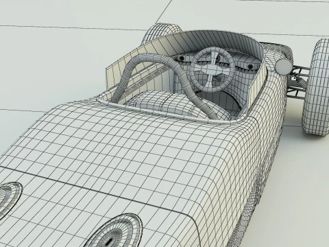 Ferrari 156 dino f1 sports car 3D Model