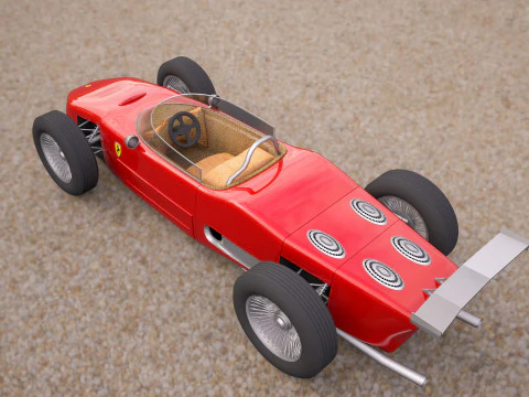 Ferrari 156 dino f1 sports car 3D Model