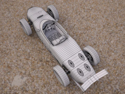 Ferrari 156 dino f1 sports car 3D Model