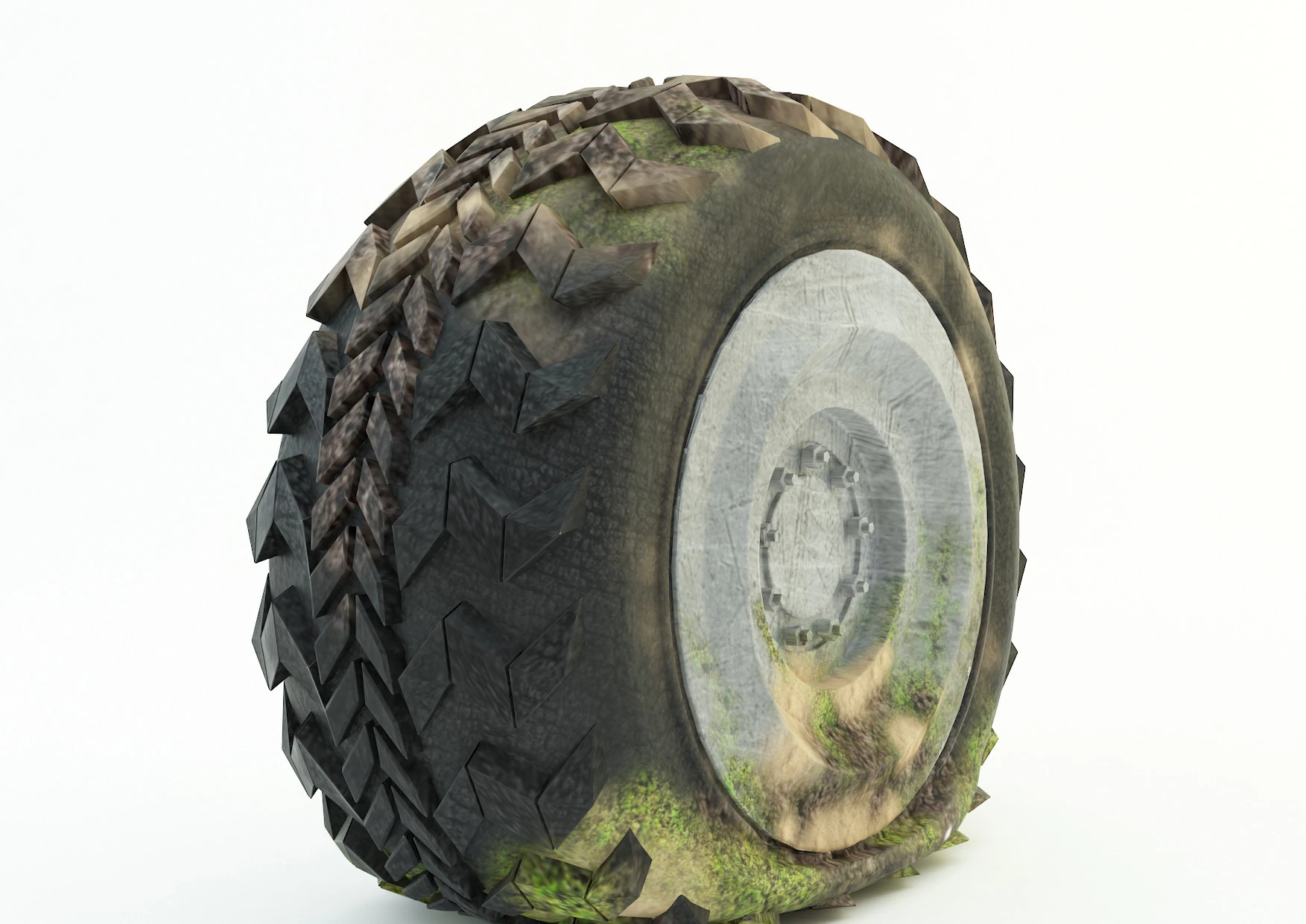 Спущена шина 3D Модель .c4d .max .obj .3ds .fbx .stl .blend 