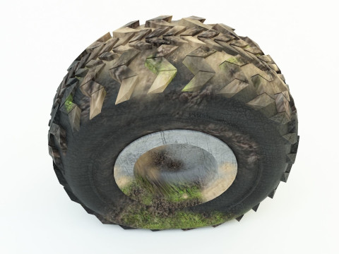Flat tire 3D 모델