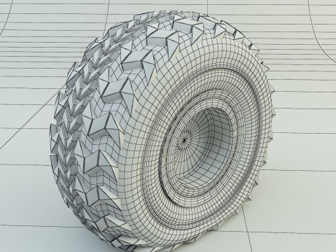 Flat tire 3D 모델