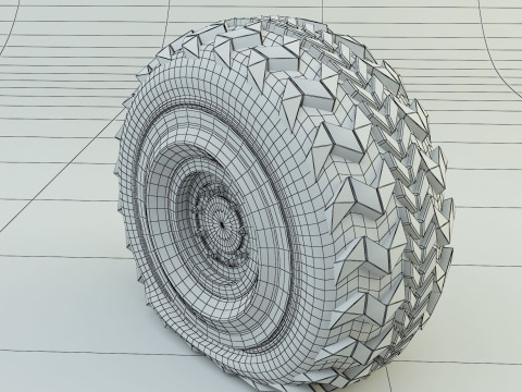 Flat tire 3D 모델