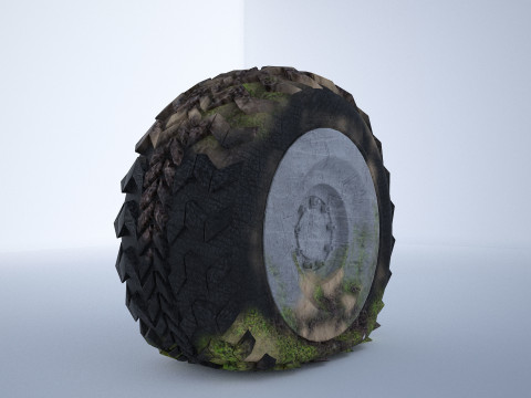Flat tire 3D 모델