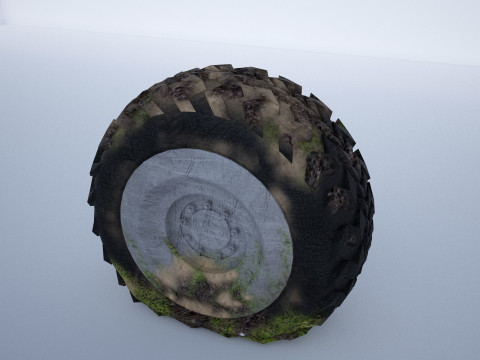 Flat tire 3D 모델