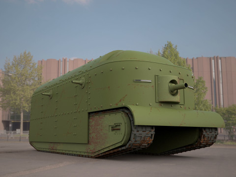Flying elephant tank 3D Model