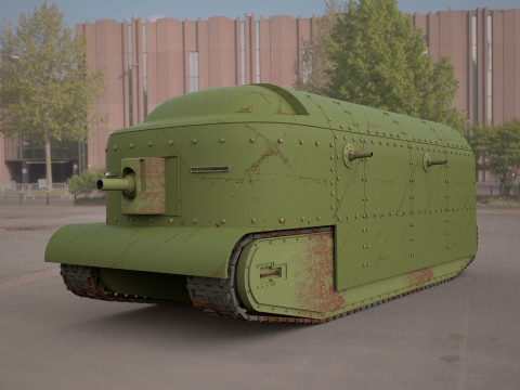 Flying elephant tank Modèle 3D