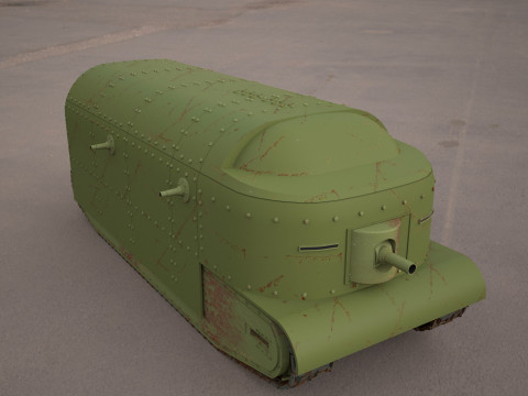 Flying elephant tank Modèle 3D