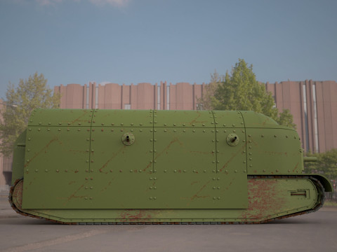 Flying elephant tank Modèle 3D