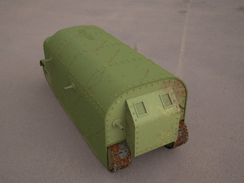 Flying elephant tank Modèle 3D
