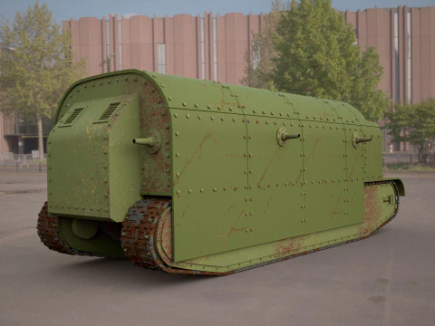 Flying elephant tank 3D Model
