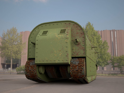 Flying elephant tank Modèle 3D