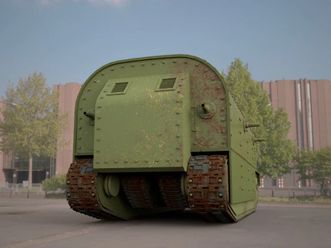Flying elephant tank 3D Model