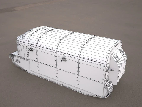 Flying elephant tank 3D Model