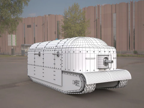 Flying elephant tank 3D Model