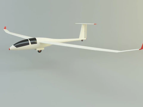 Avi&atilde;o planador avi&atilde;o pequeno Modelo 3D