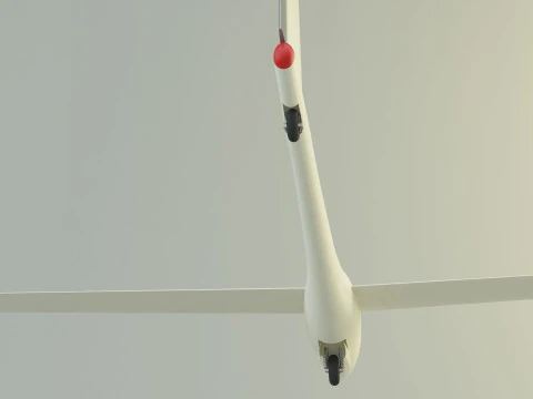 Glider plane small plane 3D Model