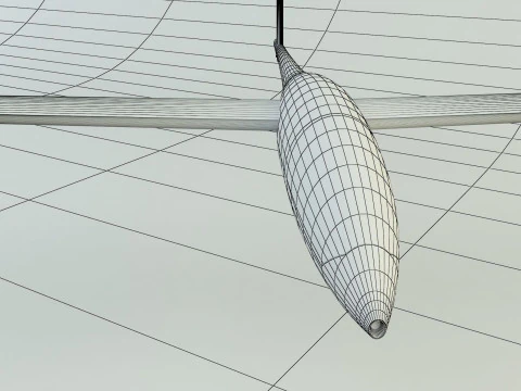 Glider plane small plane 3D Model
