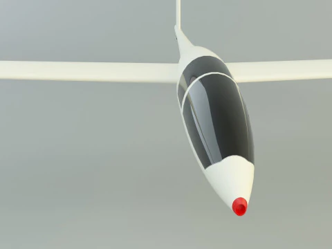 Glider plane small plane 3D Model