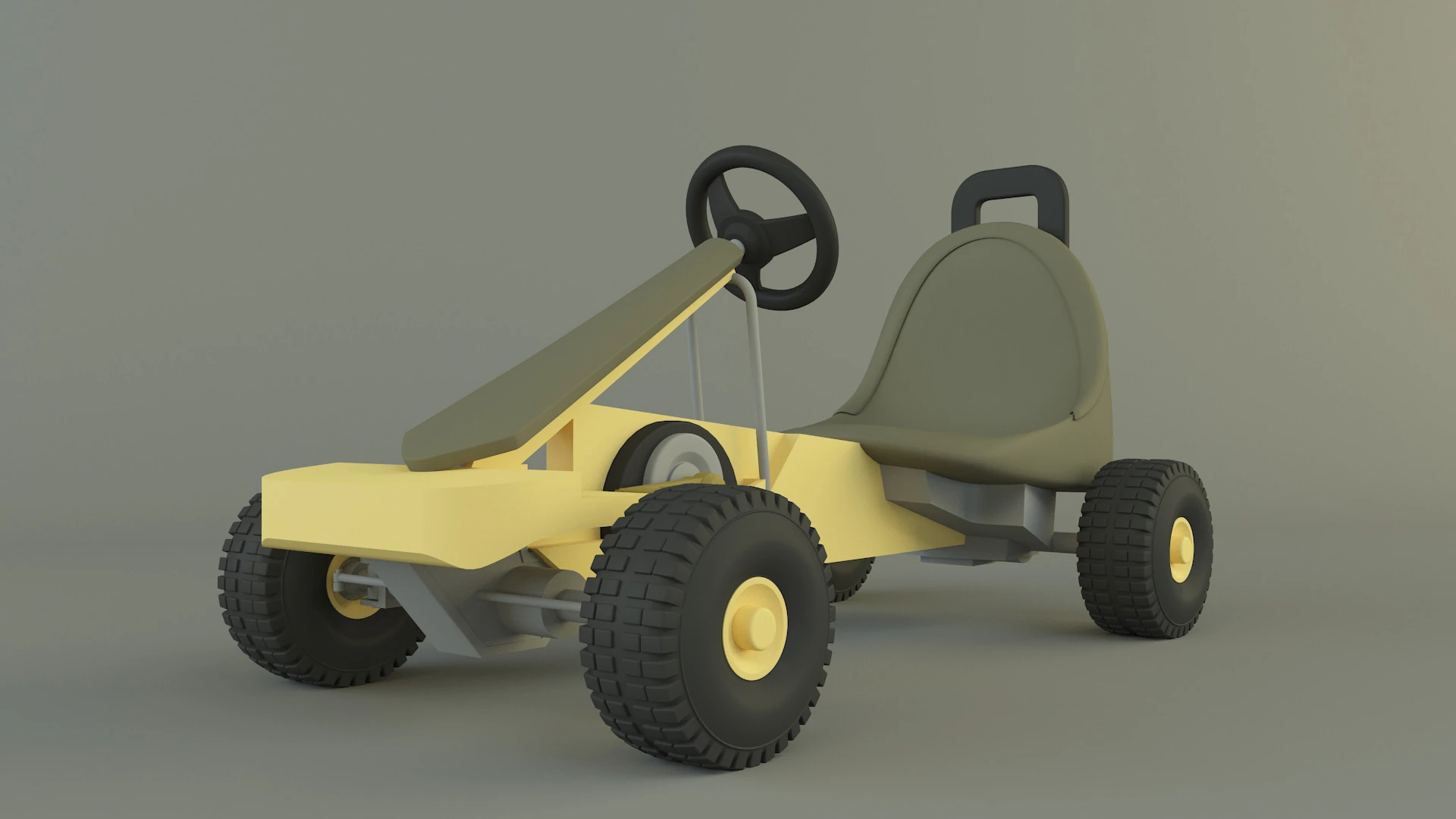 Go kart vehicle 3D Model .c4d .max .obj .3ds .fbx .stl .blend 