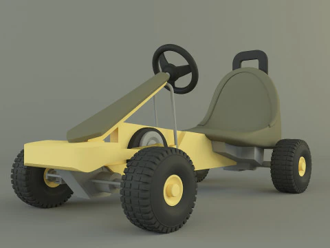 Go kart vehicle 3D Model