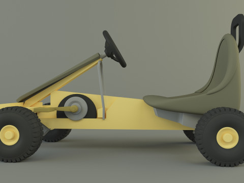 Go kart vehicle 3D Model