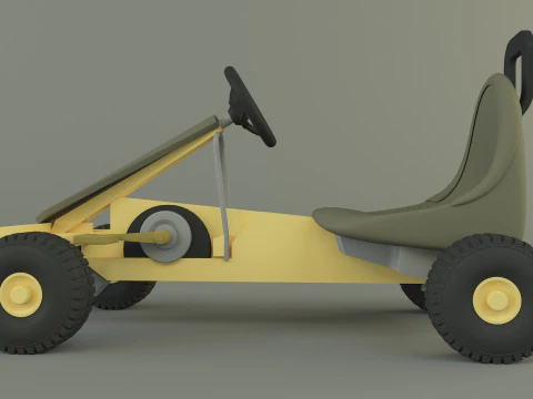 Go kart vehicle 3D Model