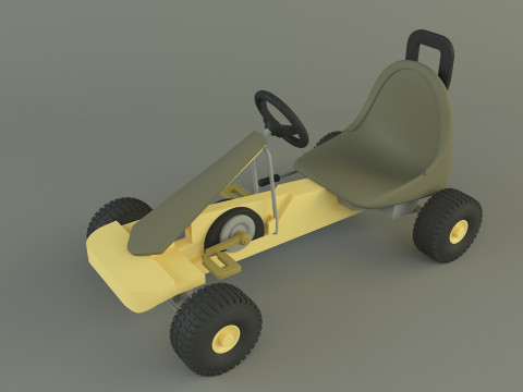 Go kart vehicle 3D Model
