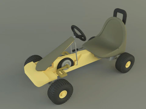 Go kart vehicle 3D Model