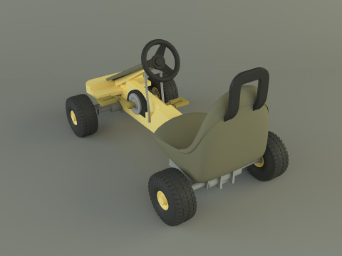 Go kart vehicle 3D Model