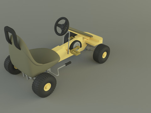 Go kart vehicle 3D Model