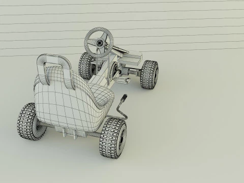 Go kart vehicle 3D Model