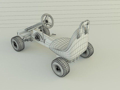 Go kart vehicle 3D Model