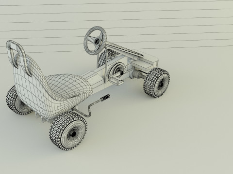 Go kart vehicle 3D Model
