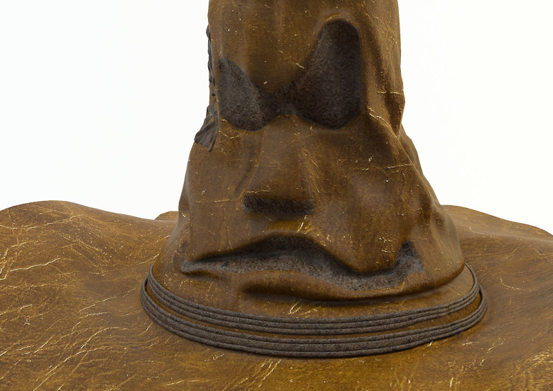 Harry potter Sorting Hat 3D 모델 .c4d .max .obj .3ds .fbx .stl .blend 