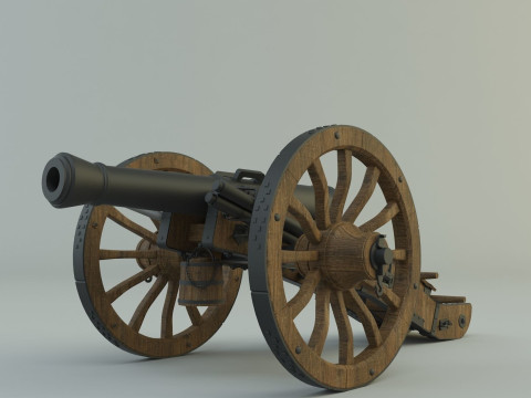 Historic cannon war 3D Model
