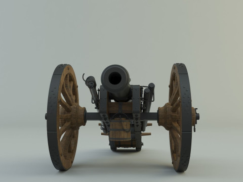 Historic cannon war 3D Модель