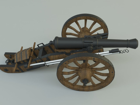 Historic cannon war 3D Модель