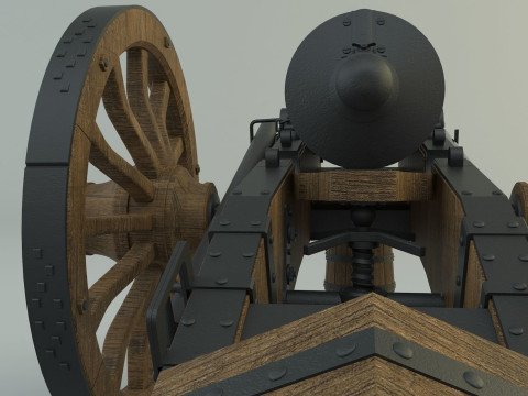Historic cannon war 3D Модель