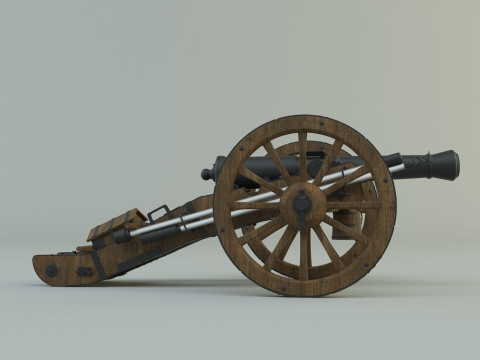 Historic cannon war 3D Модель