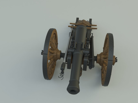 Historic cannon war 3D Модель