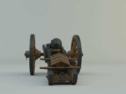 Historic cannon war 3D Модель
