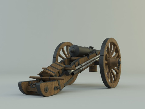 Historic cannon war 3D Модель