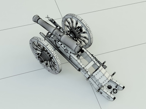 Historic cannon war 3D Модель