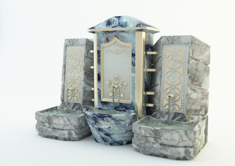 Historical fountain Modèle 3D .c4d .max .obj .3ds .fbx .stl .blend 