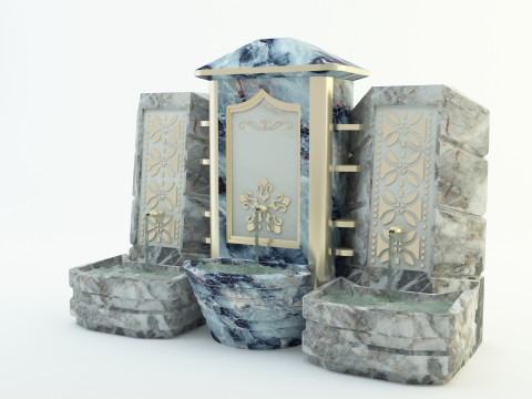 Historical fountain 3D Model