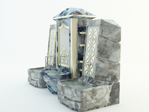 Historical fountain Modèle 3D