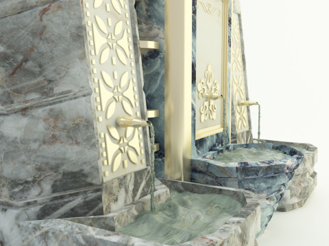 Historical fountain Modèle 3D